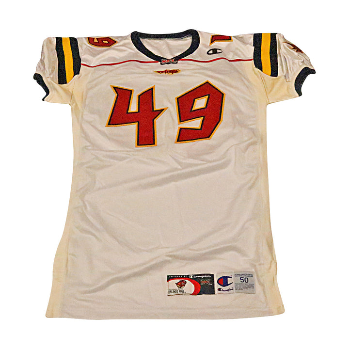 Orlando Rage 2001 #49 Team Issued Away Jersey Size 50 +2