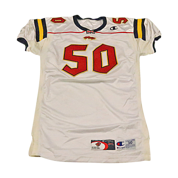 Jefferson Orlando Rage 2001 Game Used Away Jersey Size 50 +2