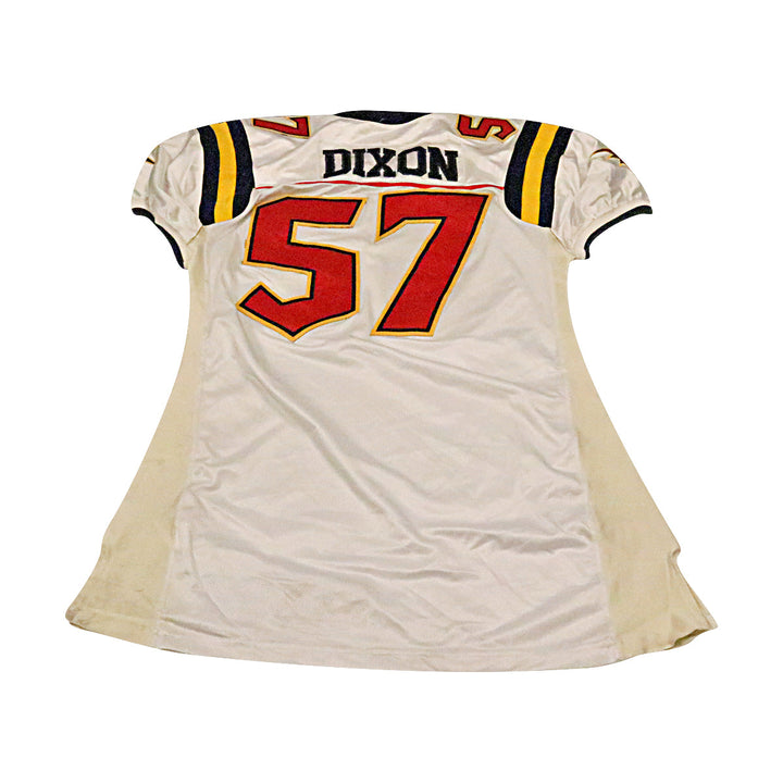 Cal Dixon Orlando Rage 2001 Game Used Away Jersey Size 54 +2 Linemen Cut