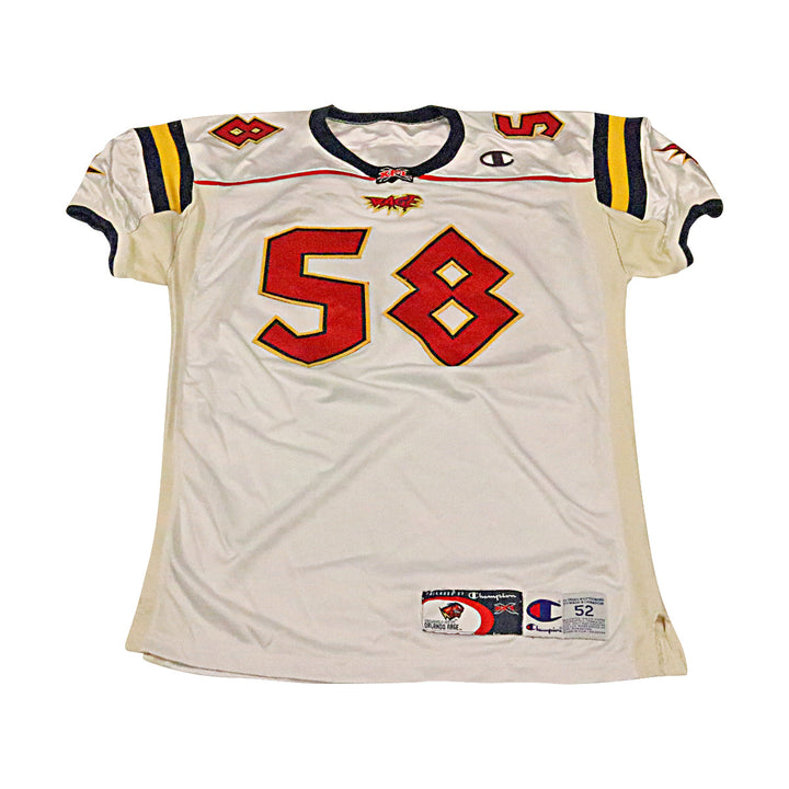 Patrise Alexander Orlando Rage 2001 Game Used Away Jersey Size 52 +2