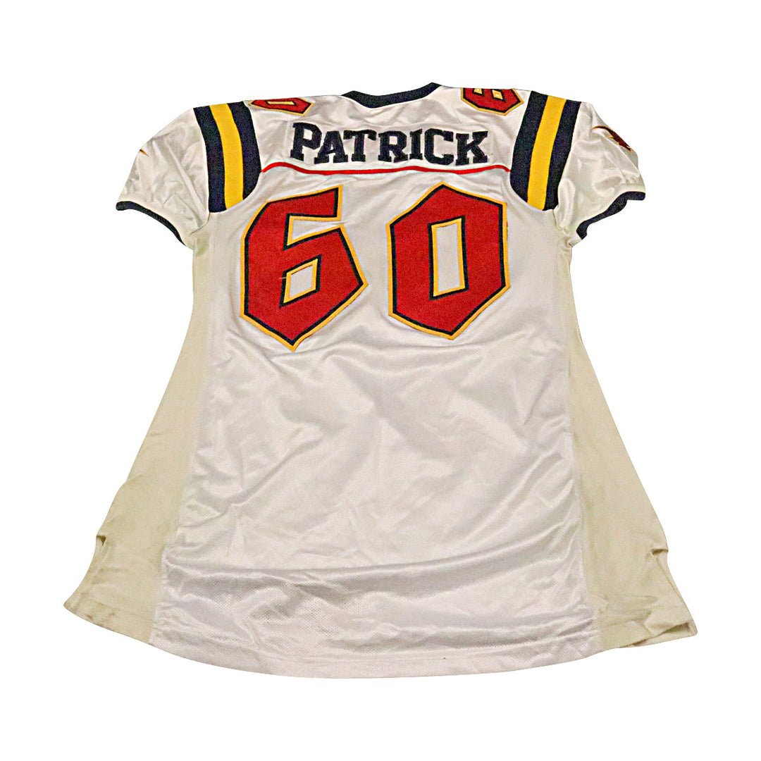 Garin Patrick Orlando Rage 2001 Game Used Away Jersey Size 52 +2 Linemen Cut