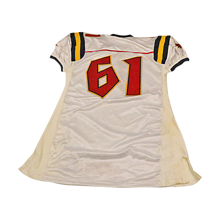 Orlando Rage 2001 #61 Team Issued Away Jersey Size 52 +2 Linemen Cut
