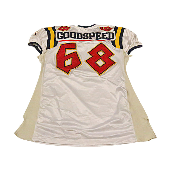 Dan Goodspeed Orlando Rage 2001 Game Used Away Jersey Size 56 +2 Linemen Cut