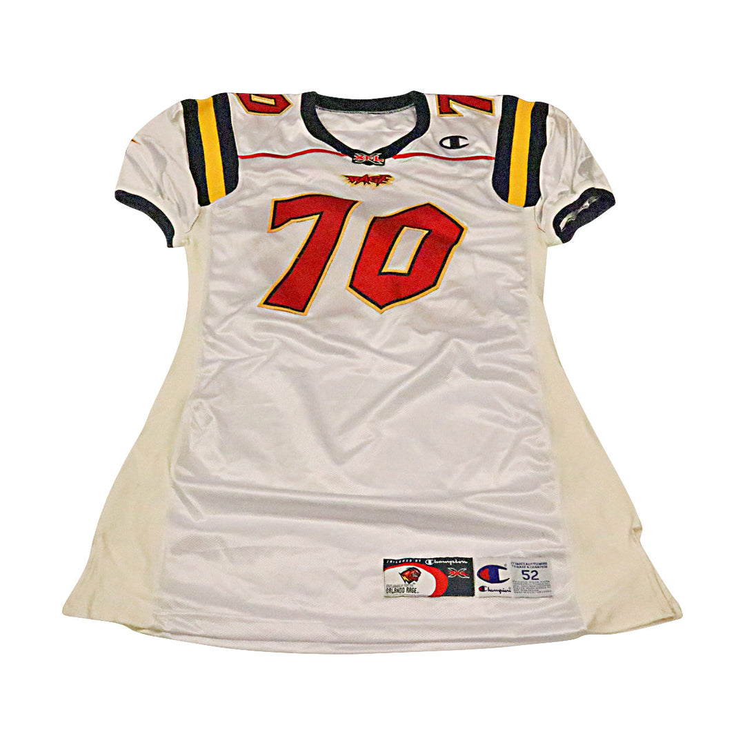 Anderson Orlando Rage 2001 Game Used Away Jersey Size 52 +2 Linemen Cut