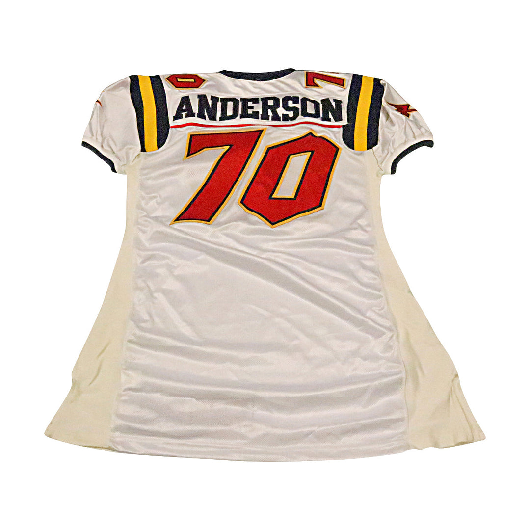 Anderson Orlando Rage 2001 Game Used Away Jersey Size 52 +2 Linemen Cut