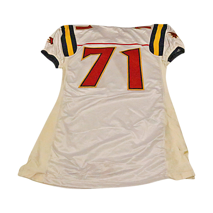 Orlando Rage 2001 #71 Team Issued Away Jersey Size 52 +2 Linemen Cut