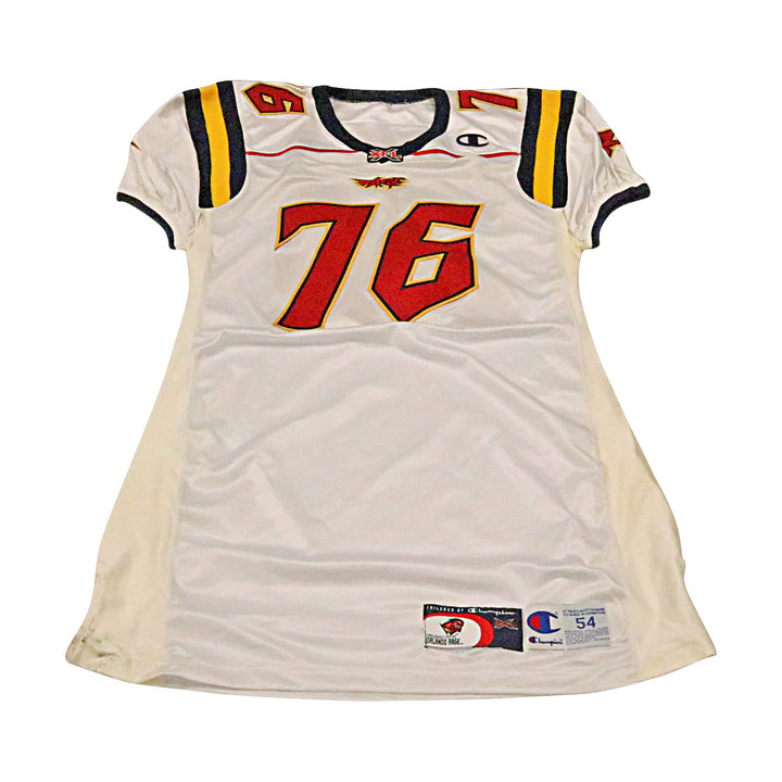 Cheston Blackshear Orlando Rage 2001 Game Used Away Jersey Size 54 +2 Linemen Cut