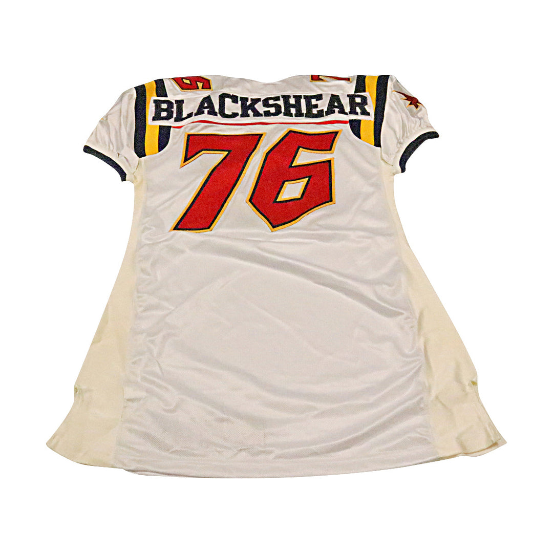 Cheston Blackshear Orlando Rage 2001 Game Used Away Jersey Size 54 +2 Linemen Cut