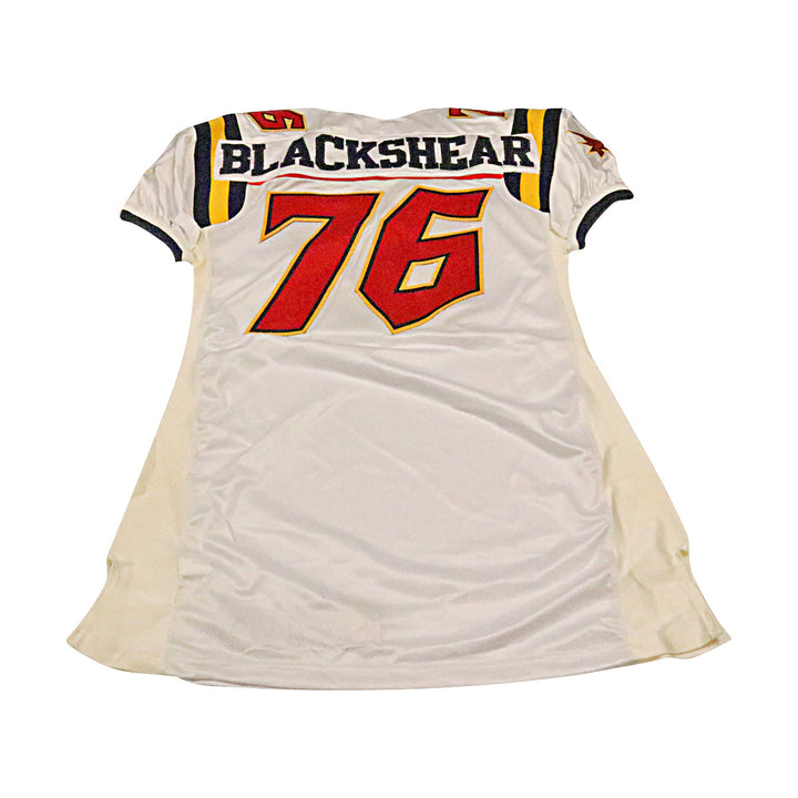 Cheston Blackshear Orlando Rage 2001 Game Used Away Jersey Size 54 +2 Linemen Cut