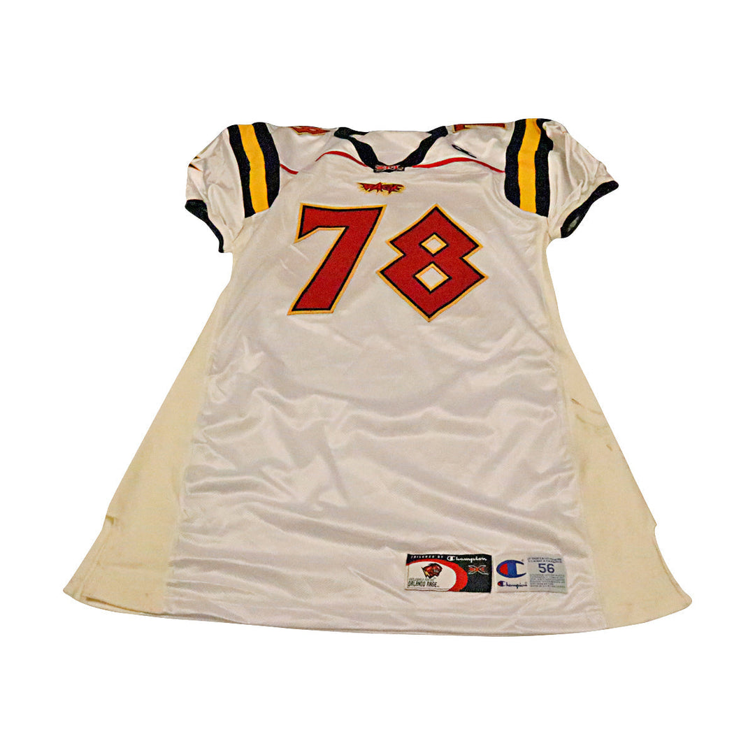 Orlando Rage 2001 #78 Team Issued Away Jersey Size 56 +2 Linemen Cut