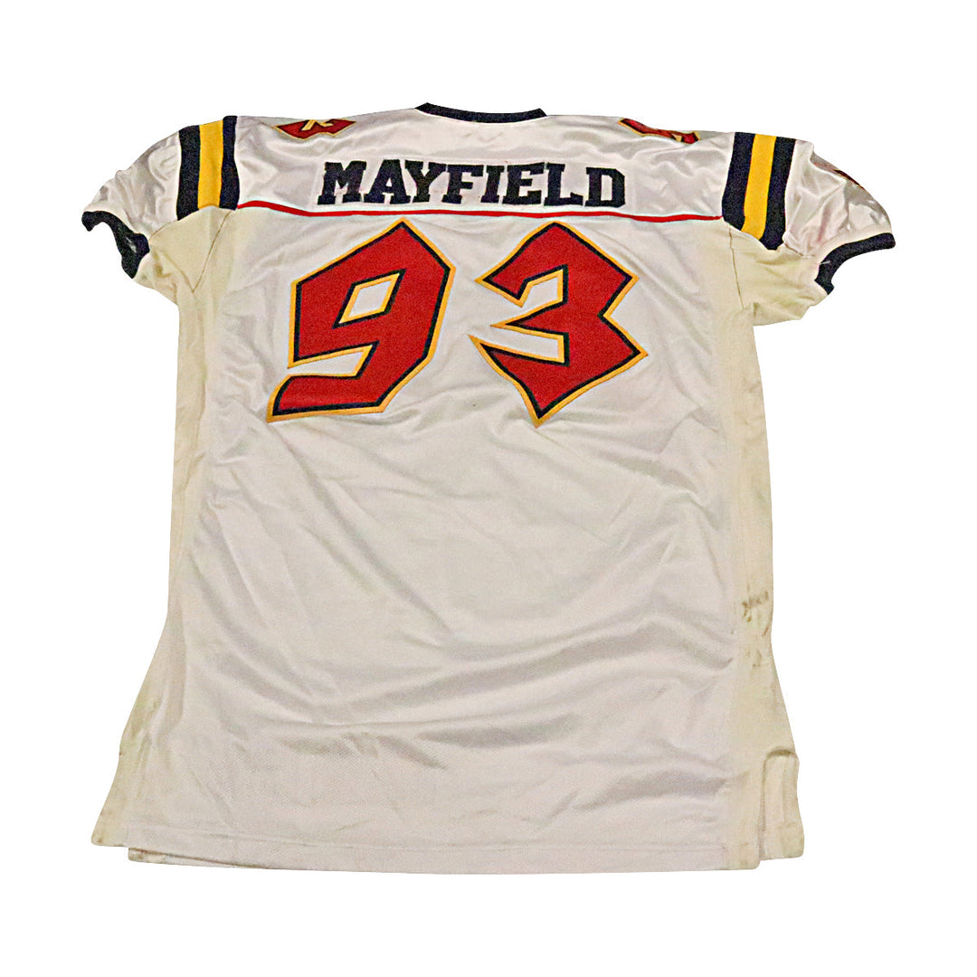Corey Mayfield Orlando Rage 2001 Game Used Away Jersey Size 52 +2