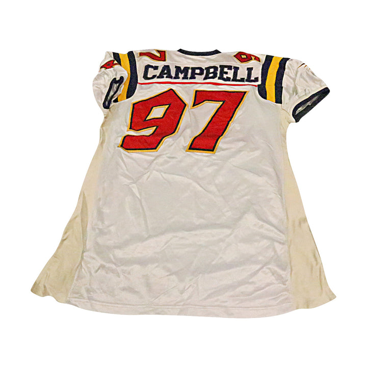 Mark Campbell Orlando Rage 2001 Game Used Away Jersey Size 56 +2