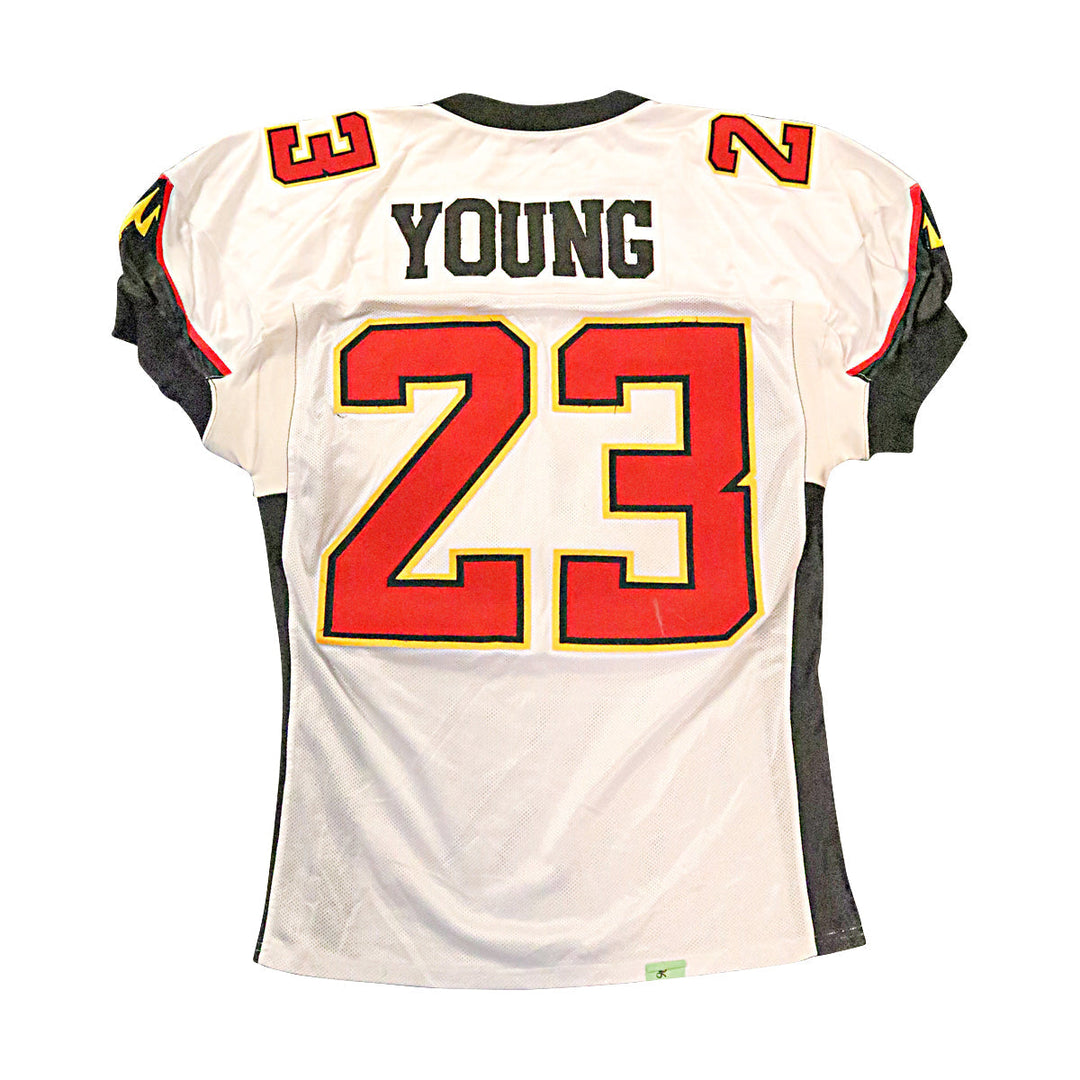 Brandin Young San Francisco Demons 2001 Game Used Away Jersey Size 48 Hemmed