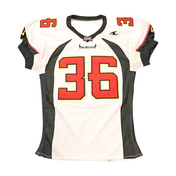Greg Williams San Francisco Demons 2001 Game Used Away Jersey Size 48 Hemmed