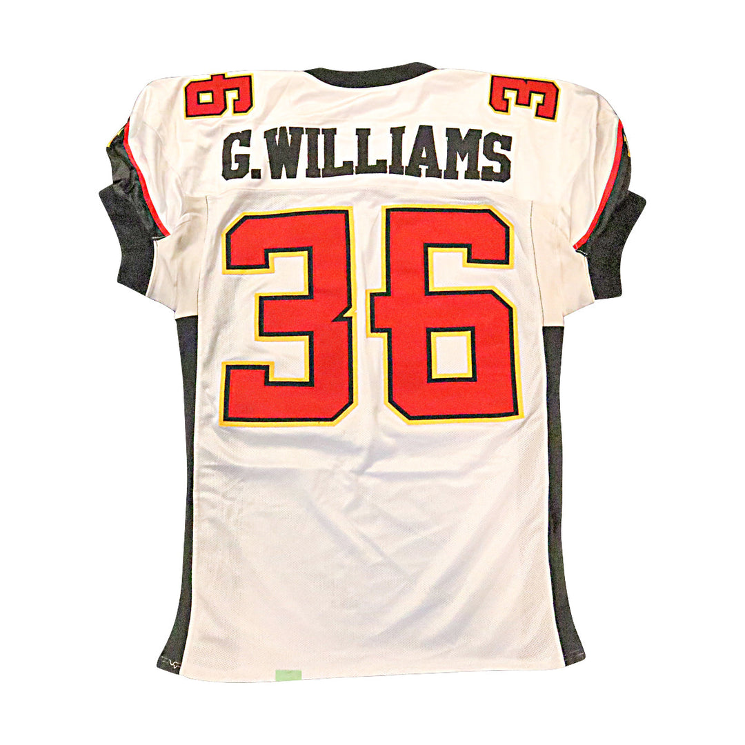 Greg Williams San Francisco Demons 2001 Game Used Away Jersey Size 48 Hemmed