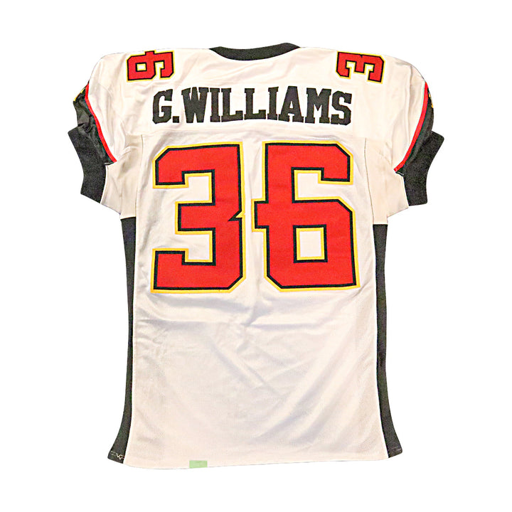 Greg Williams San Francisco Demons 2001 Game Used Away Jersey Size 48 Hemmed
