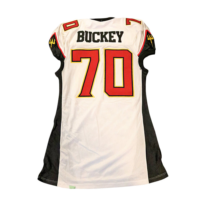 Jeff Buckey San Francisco Demons 2001 Game Used Away Jersey Size 52 +2