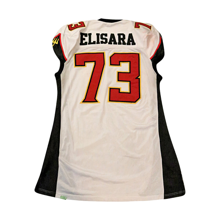 Pita Elisara San Francisco Demons 2001 Game Used Away Jersey Size 56 +2