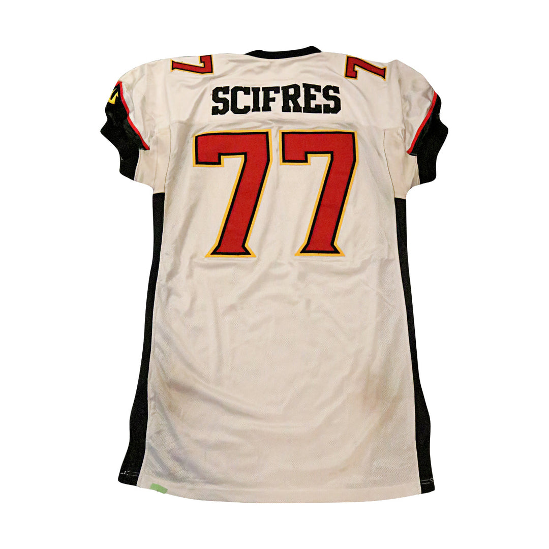 Steve Scifres San Francisco Demons 2001 Game Used Away Jersey Size 54 +2