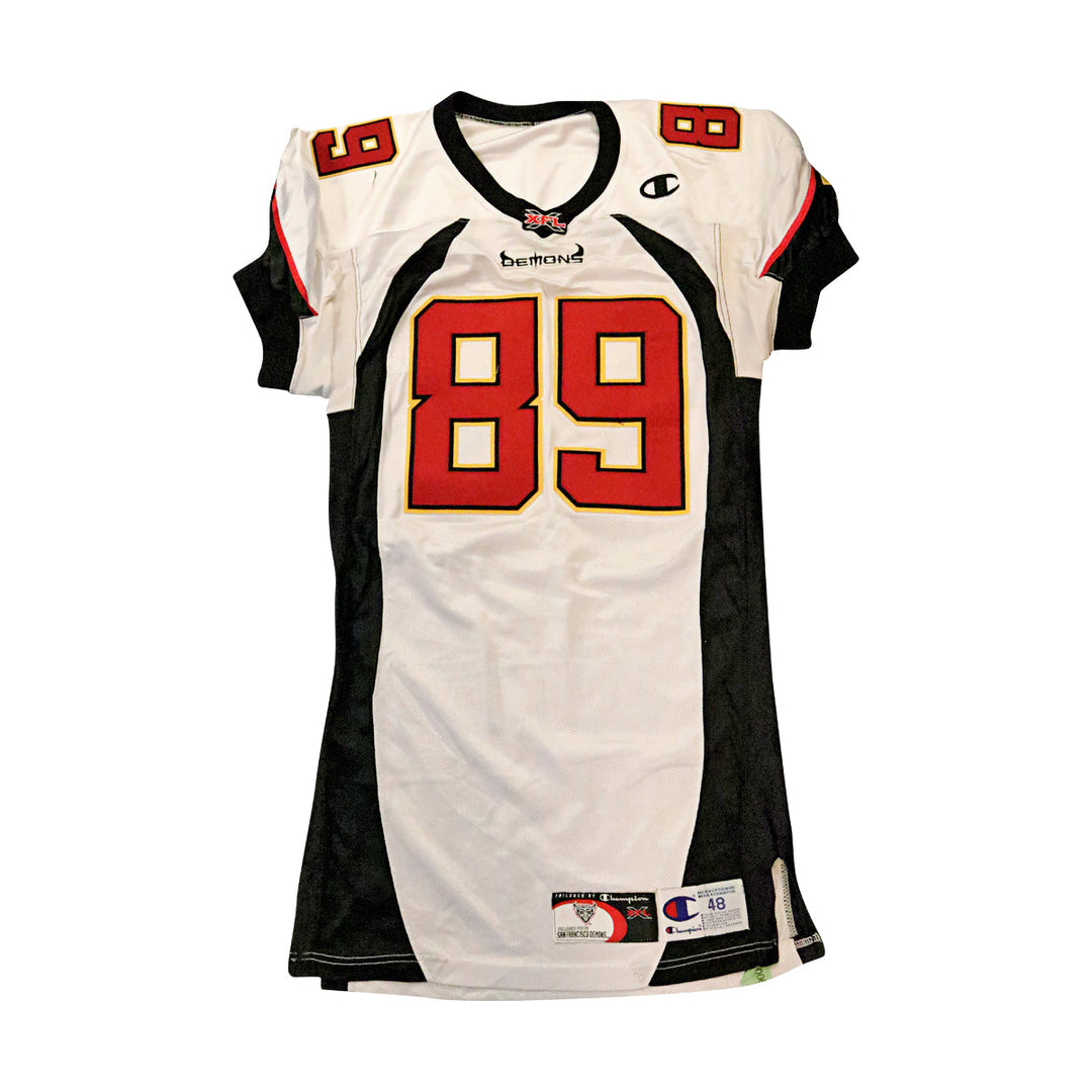Brian Roberson San Francisco Demons 2001 Game Used Away Jersey Size 48 +2