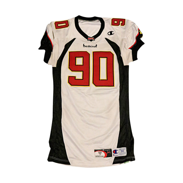 John DeWitt San Francisco Demons 2001 Game Used Away Jersey Size 50 +2