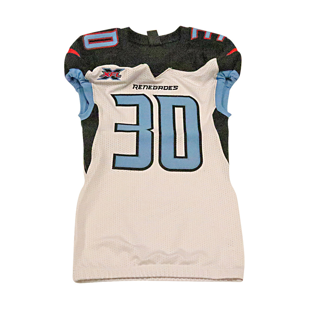 Dallas Renegades 2020 #30 Team Issued Away Jersey S