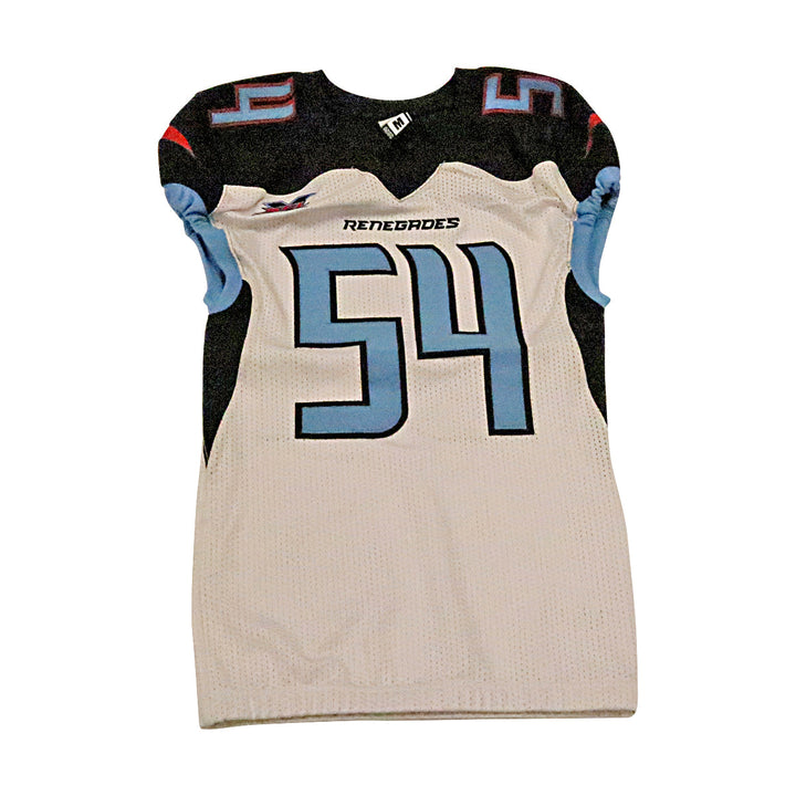 Dallas Renegades 2020 #54 Team Issued Away Jersey M