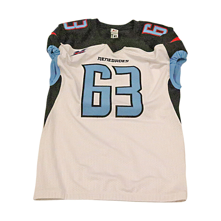 Dallas Renegades 2020 #63 Team Issued Away Jersey XL