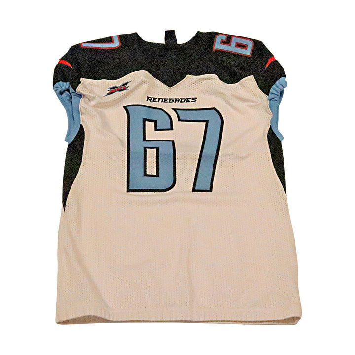 Dallas Renegades 2020 #67 Team Issued Away Jersey XL
