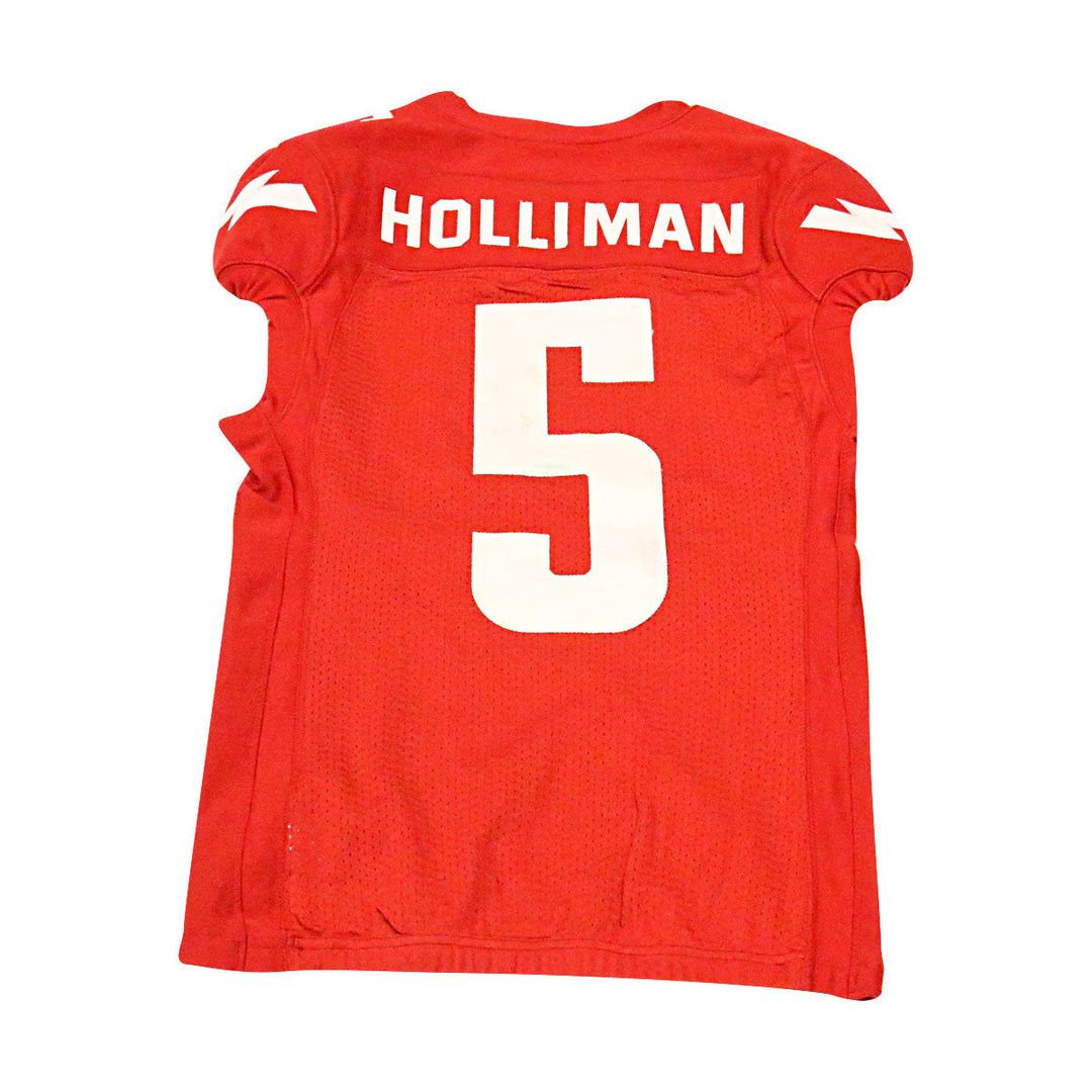 Deion Holliman DC Defenders 2020 Game Used Home Jersey S