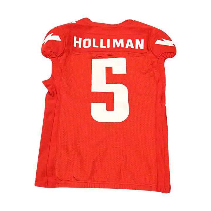 Deion Holliman DC Defenders 2020 Game Used Home Jersey S