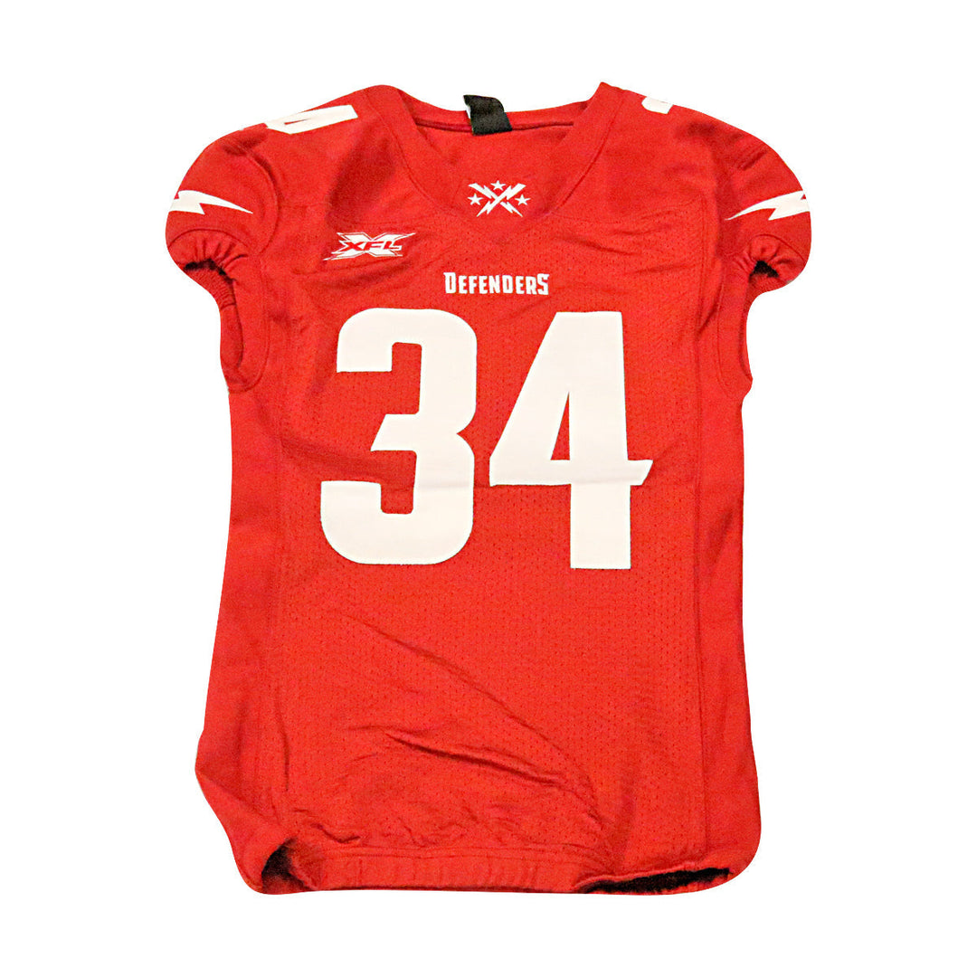 DC Defenders 2020 #34 Team Issued Home Jersey S