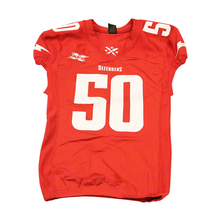 DC Defenders 2020 #50 Team Issued Home Jersey M