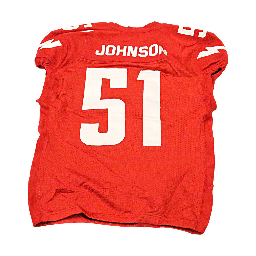 Johnson DC Defenders 2020 Game Used Home Jersey XL