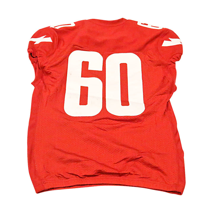 DC Defenders 2020 #60 Game Used Home Jersey XL