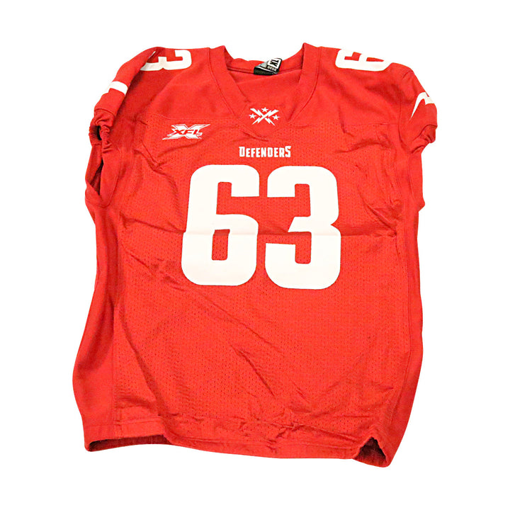 DC Defenders 2020 #63 Game Issued Home Jersey XL