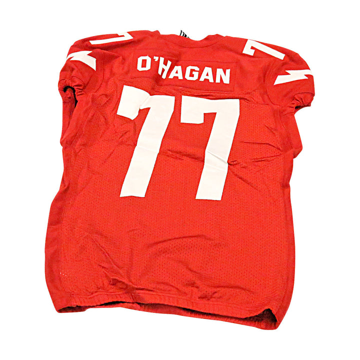 James O'Hagan DC Defenders 2020 Game Used Home Jersey XL
