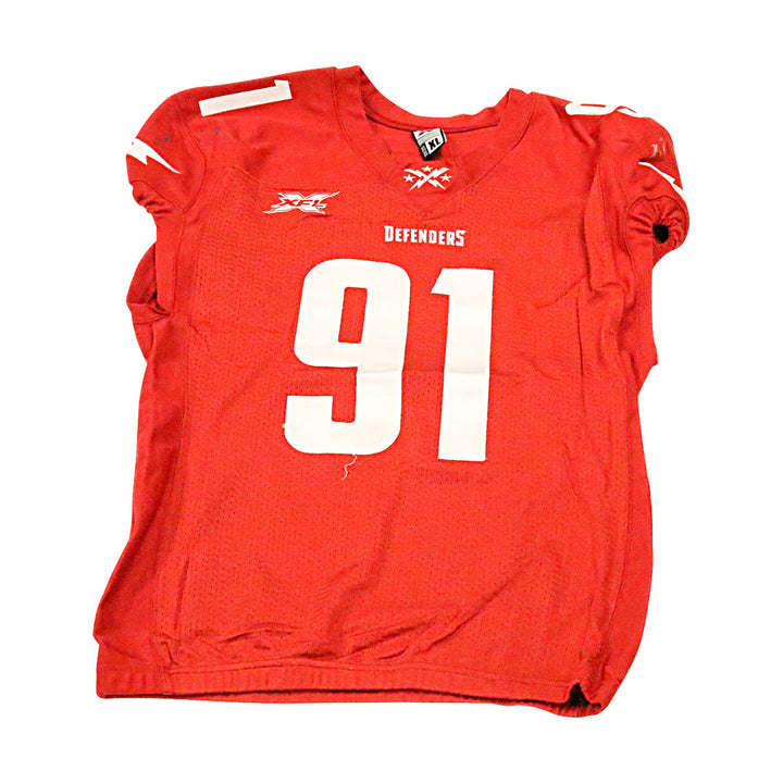 Tavaris Barnes Sr DC Defenders 2020 Game Issued Home Jersey XL