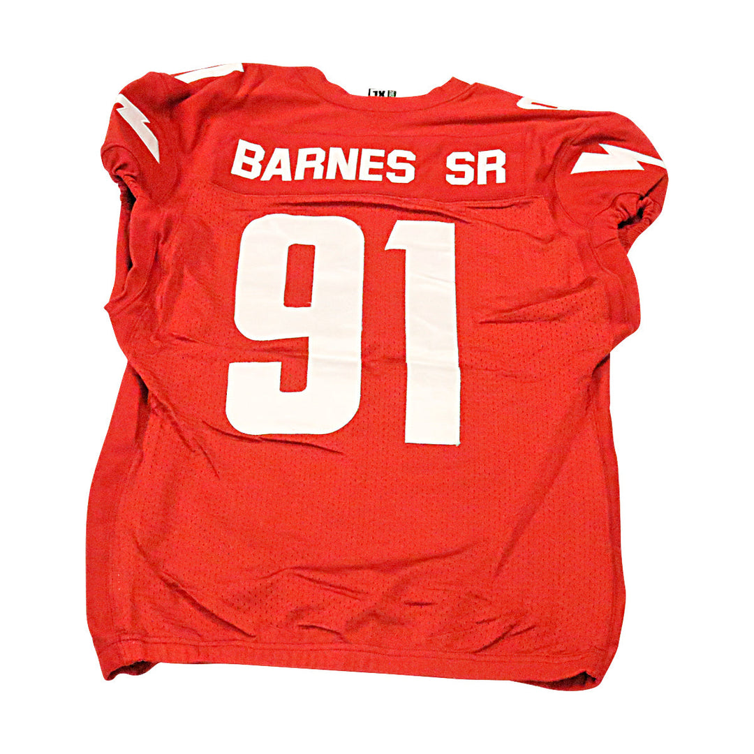 Tavaris Barnes Sr DC Defenders 2020 Game Used Home Jersey XL