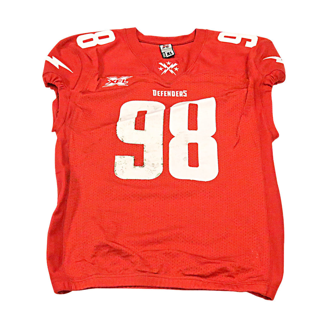 Daryle Banfield DC Defenders 2020 Game Issued Home Jersey XL