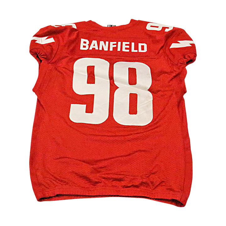 Daryle Banfield DC Defenders 2020 Game Used Home Jersey XL