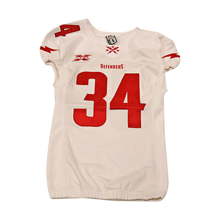 DC Defenders 2020 #34 Team Issued Away Jersey S