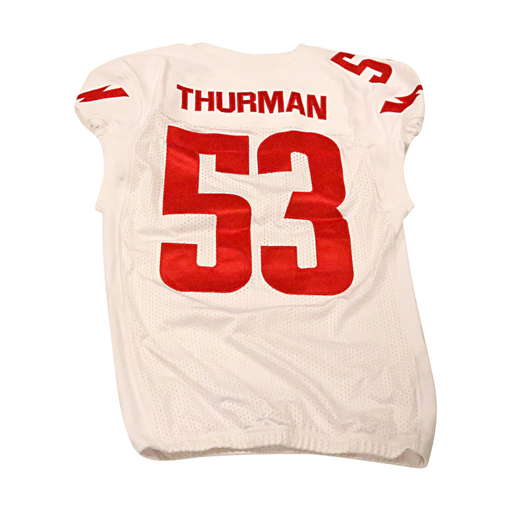 Jameer Thurman DC Defenders 2020 Game Used Away Jersey L