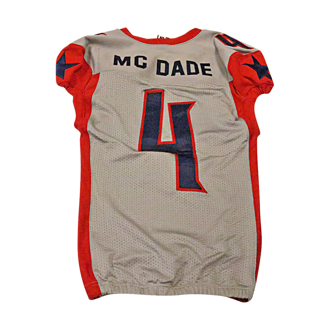 Marcus McDade Houston Roughnecks 2020 Game Used Away Jersey M