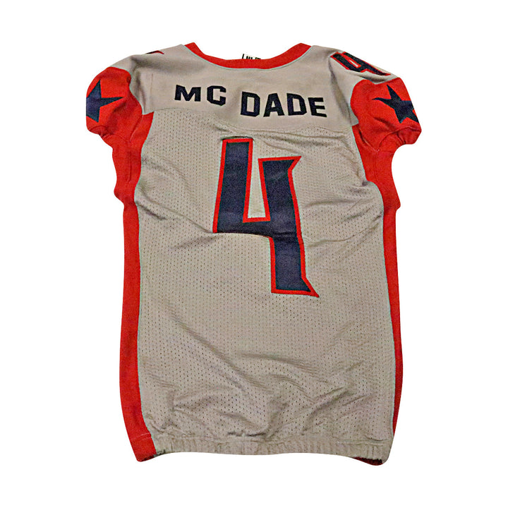 Marcus McDade Houston Roughnecks 2020 Game Used Away Jersey M