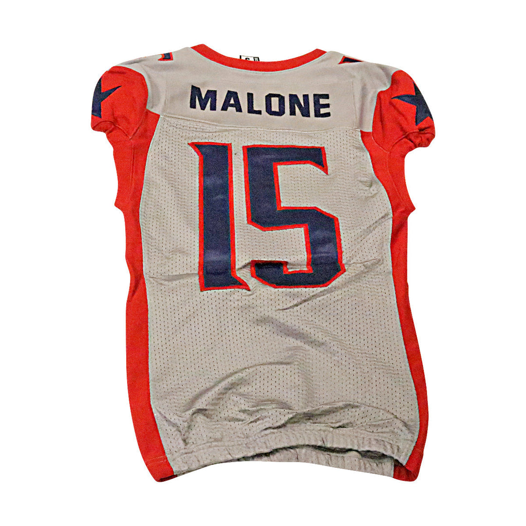 Ryheem Malone Houston Roughnecks 2020 Game Used Away Jersey S