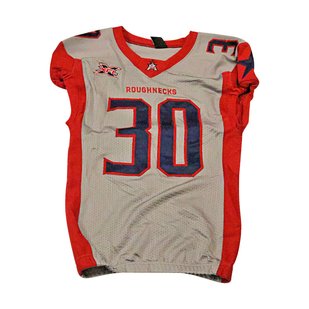 Ayodeji Olatoye Houston Roughnecks 2020 Game Issued Away Jersey M