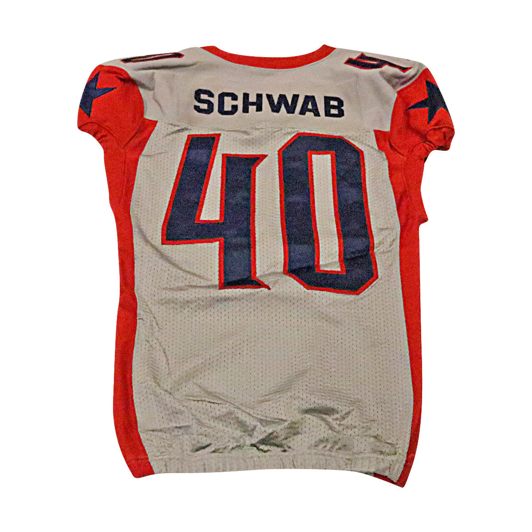Ty Schwab Houston Roughnecks 2020 Game Used Away Jersey M