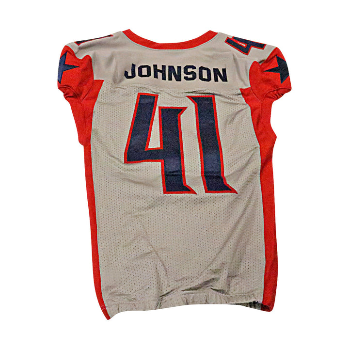 Jeremiah Johnson Houston Roughnecks 2020 Game Used Away Jersey M