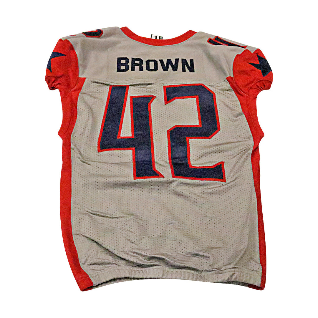 Beniquez Brown Houston Roughnecks 2020 Game Used Away Jersey L